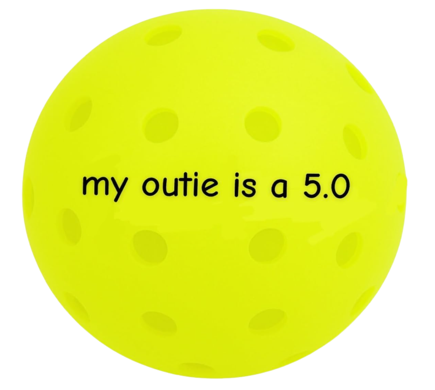 pickle jargon™ Pickleball Balls (my outie is a 5.0)
