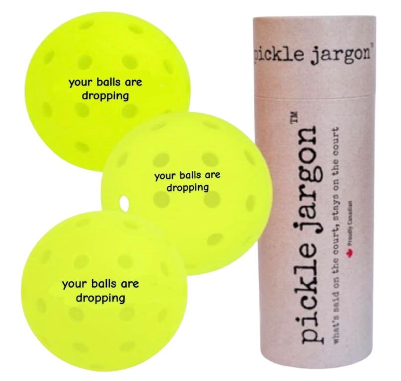 pickle jargon™ Pickleball Balls (your balls are dropping)