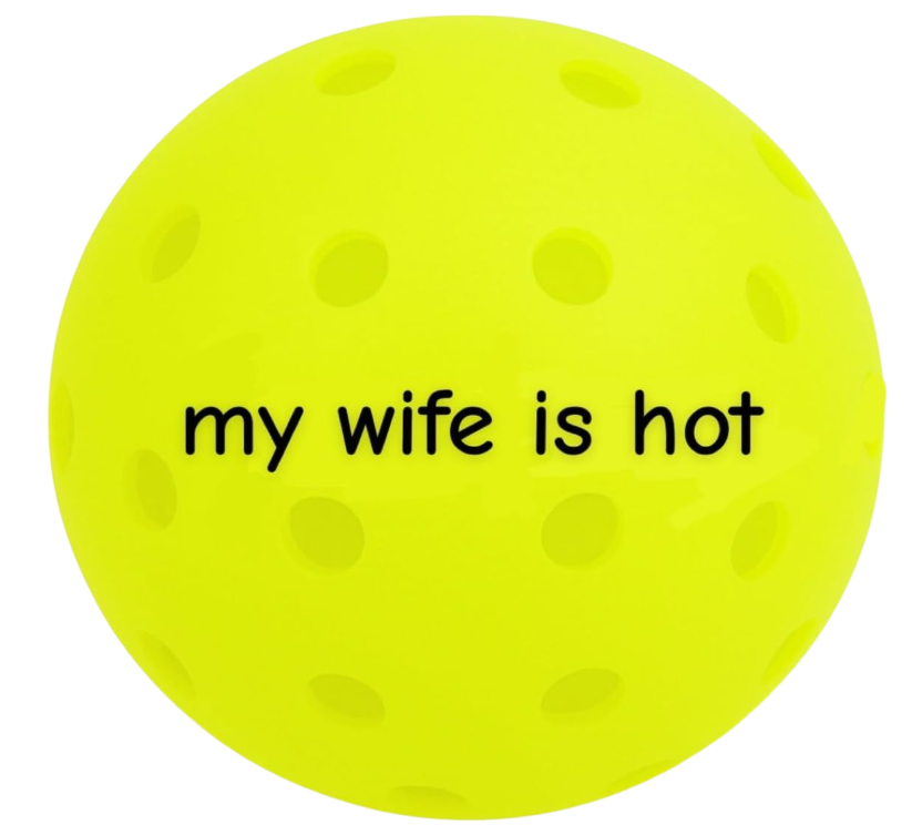 pickle jargon™ Pickleball Balls (my wife is hot)