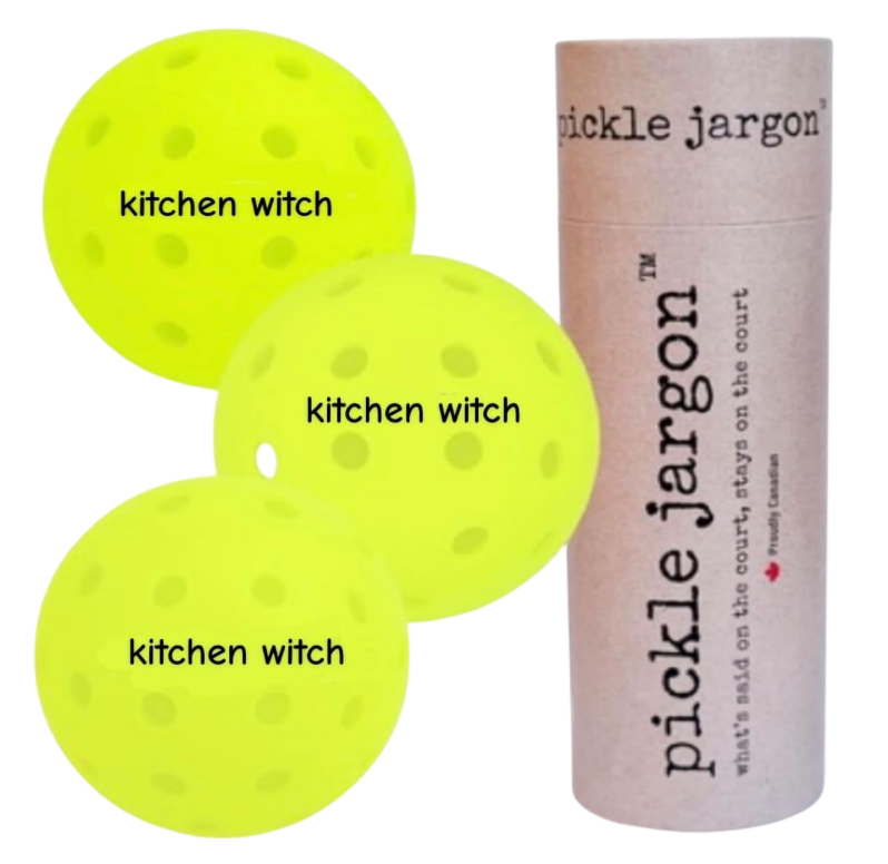 pickle jargon™ Pickleball Balls (kitchen witch)
