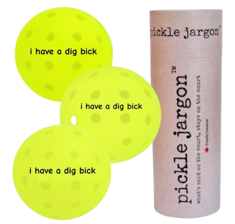 pickle jargon™ Pickleball Balls (i have a dig bick)